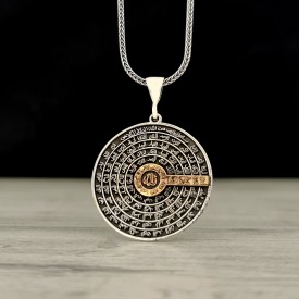 925 AYAR GÜMÜŞ KELİME-İ TEVHİD MODEL KOLYE